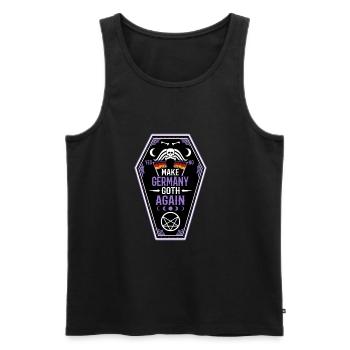 Make Germany goth again - Men's Premium Organic Tank Top - black - Front - AI Model Male 178 light (178cm)