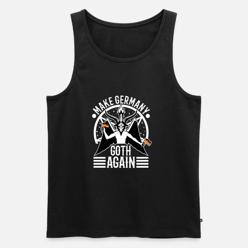 Make Germany goth again - Männer Premium Bio Tank Top - Schwarz