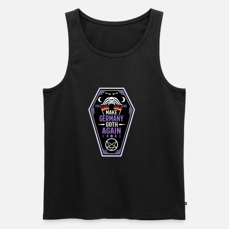 Make Germany goth again - Männer Premium Bio Tank Top - Schwarz