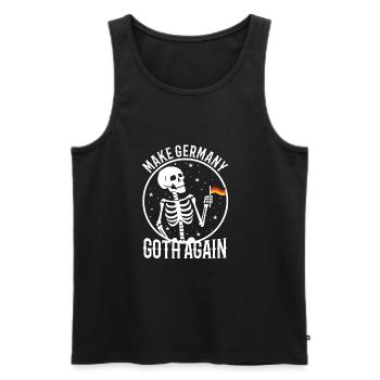 Make Germany goth again - Men's Premium Organic Tank Top - black - Front - AI Model Male 178 light (178cm)