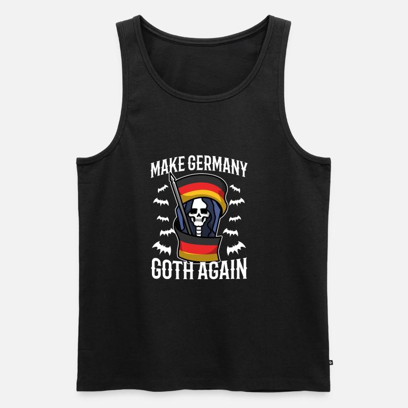 Make Germany goth again - Männer Premium Bio Tank Top - Schwarz