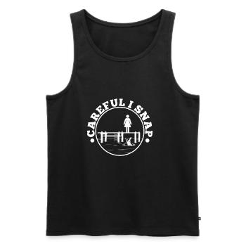 Careful i snap alligator - Männer Premium Bio Tank Top - Schwarz - Vorne - AI Model Male 178 light (178cm)