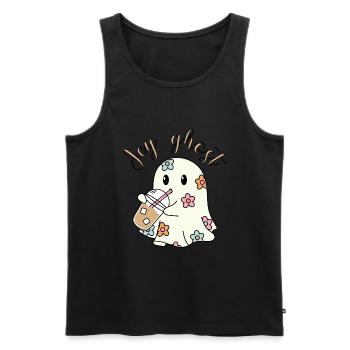 Eisiger Geist - Männer Premium Bio Tank Top - Schwarz - Vorne - AI Model Male 178 light (178cm)
