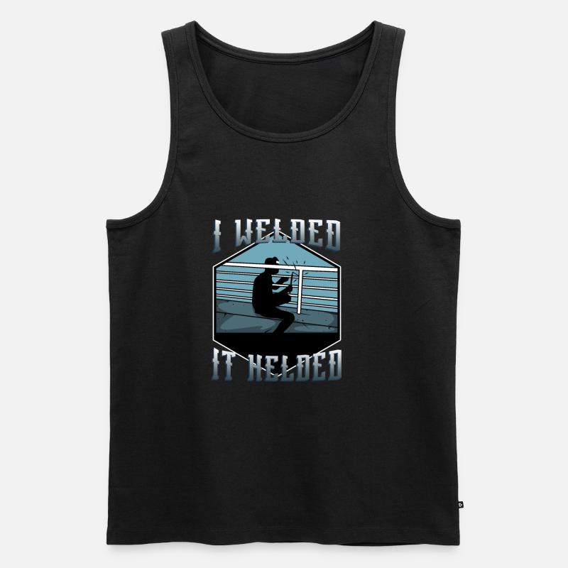 I welded it helded - Men's Premium Organic Tank Top - black