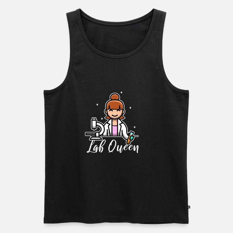 Lab Queen - Männer Premium Bio Tank Top - Schwarz
