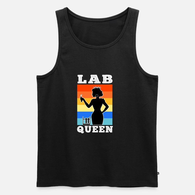 Lab Queen - Männer Premium Bio Tank Top - Schwarz