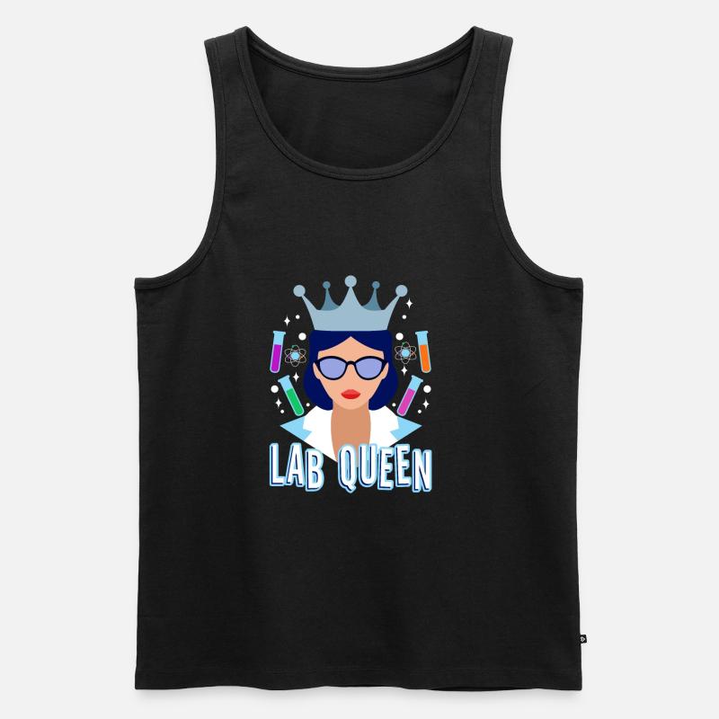 Lab Queen - Männer Premium Bio Tank Top - Schwarz
