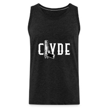 Bonnie & Clyde Partnerlook - Männer Premium Bio Tank Top - Anthrazit - Vorne - Alexander (188cm)
