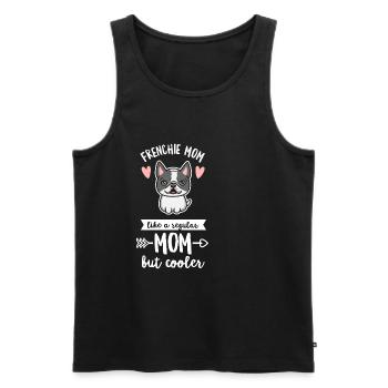 Frenchie Hund Zitat für Ihre Frenchie Mama - Männer Premium Bio Tank Top - Schwarz - Vorne - AI Model Male 178 light (178cm)