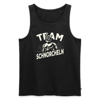 Schnorcheln Schnorchler Taucher Tauchen Schnorchel - Männer Premium Bio Tank Top - Schwarz - Vorne - AI Model Male 178 light (178cm)