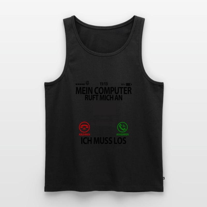 Computerfreak Computer Nerd Computernerd Sprüche Männer Premium Bio Tank Top