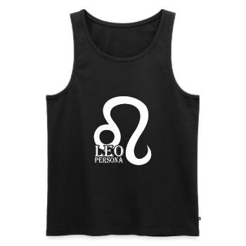 Zodiac sign Leo Leo - Men's Premium Organic Tank Top - black - Front - AI Model Male 178 light (178cm)