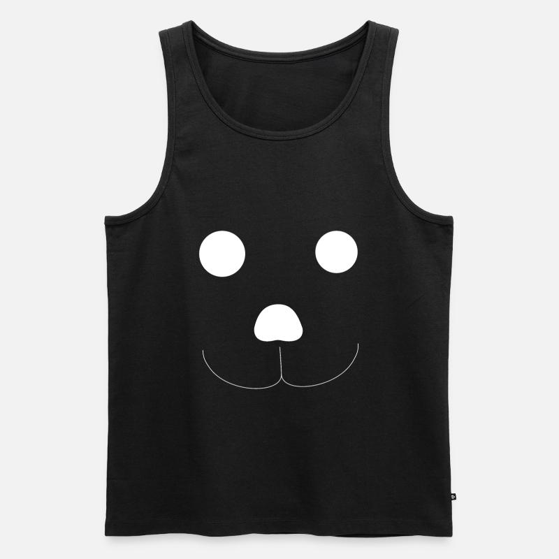 Der Teddybär - Männer Premium Bio Tank Top - Schwarz