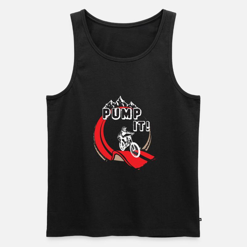 Pump Track Pump It Mountainbike BMX Loop - Männer Premium Bio Tank Top - Schwarz