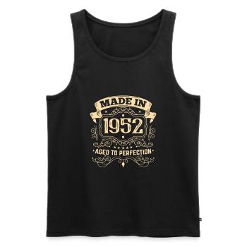 Geburtstag 1952 Hergestellt in 1952 - Männer Premium Bio Tank Top - Schwarz - Vorne - Michal (187cm)