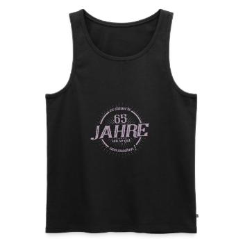 Es dauerte 65 Jahre um so gut auszusehen - Männer Premium Bio Tank Top - Schwarz - Vorne - Michal (187cm)
