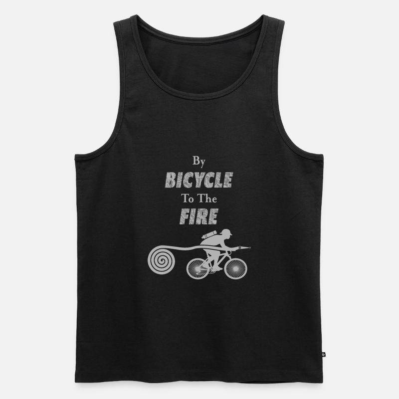 By Bicycle to the Fire - Männer Premium Bio Tank Top - Schwarz