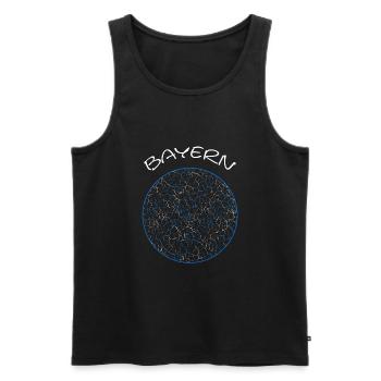 Bayern Bavaria retro - Männer Premium Bio Tank Top - Schwarz - Vorne - Michal (187cm)