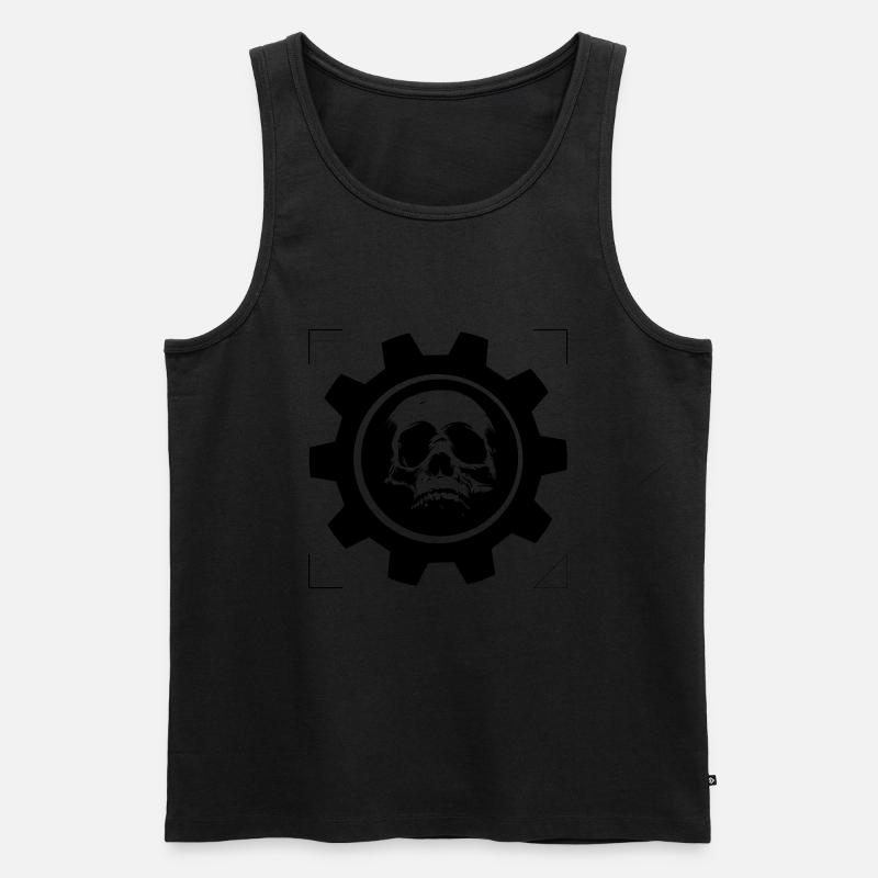 SCHÄDELRAD GETRIEBEN - Männer Premium Bio Tank Top - undefined
