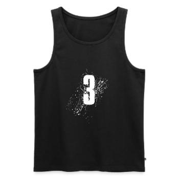 3 - Débardeur bio Premium Homme - noir - Devant - Michal (187cm)