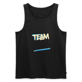 Team bride sport marriage couple married couple - Men's Premium Organic Tank Top - black - Front - AI Model Male 178 light (178cm)