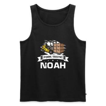 Gabelstaplerfahrer und Lagerhaus Gabestaplerfahrer - Männer Premium Bio Tank Top - Schwarz - Vorne - AI Model Male 178 light (178cm)