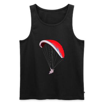 Parapente parapente - Débardeur bio Premium Homme - noir - Devant - AI Model Male 178 light (178cm)