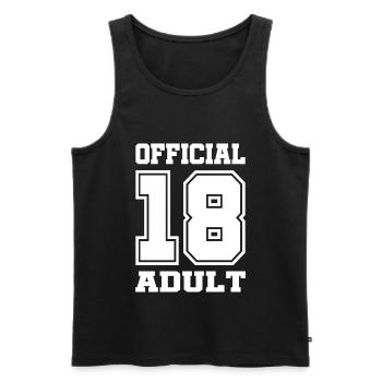 18. Geburtstag 18 Jahre Erwachsen - Männer Premium Bio Tank Top - Schwarz - Vorne - Michal (187cm)