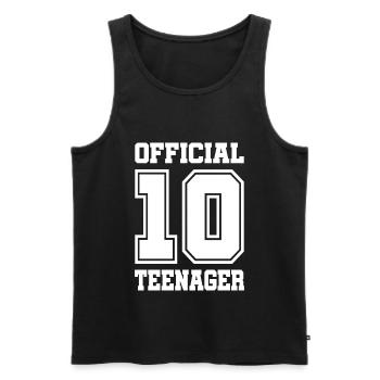 10th Birthday Teen Gift - Men's Premium Organic Tank Top - black - Front - Michal (187cm)