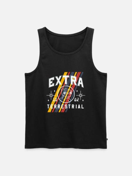 E.T. The Extra-Terrestrial 1982 - Men's Premium Organic Tank Top - black