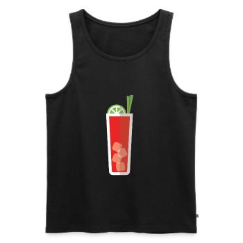 Bloody Mary - Men's Premium Organic Tank Top - black - Front - AI Model Male 178 light (178cm)