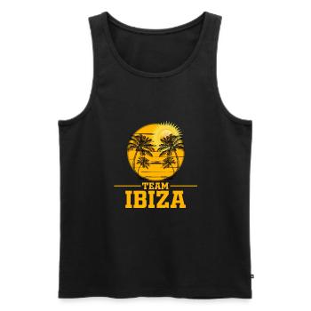 Ibiza - Débardeur bio Premium Homme - noir - Devant - Michal (187cm)