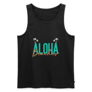 Hawaii - Débardeur bio Premium Homme - noir - Devant - Michal (187cm)