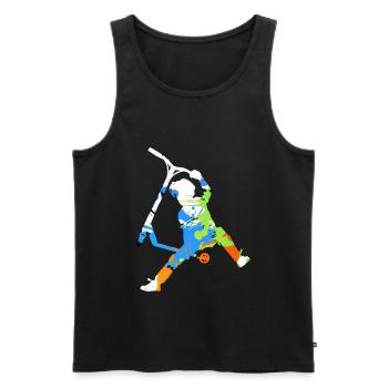 Freestyle-Roller - Männer Premium Bio Tank Top - Schwarz - Vorne - AI Model Male 178 light (178cm)