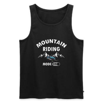 Motoneige et Skidoo Design - Débardeur bio Premium Homme - noir - Devant - Michal (187cm)