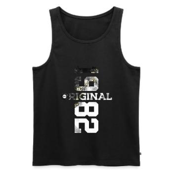 ORIGINAL 1982 COOL 44TH BIRTHDAY - Men's Premium Organic Tank Top - black - Front - Michal (187cm)
