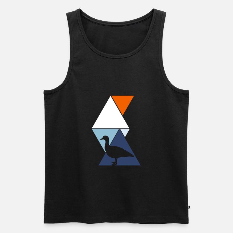 Ente Enten - Männer Premium Bio Tank Top - Schwarz