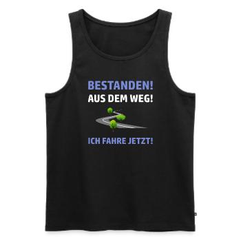 Führerschein Bestanden Führerscheinprüfung Fahren - Männer Premium Bio Tank Top - Schwarz - Vorne - Michal (187cm)