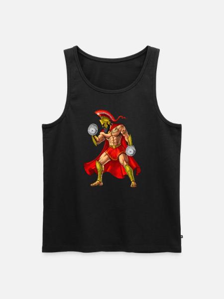 Spartan Warrior Bodybuilder - Men's Premium Organic Tank Top - black