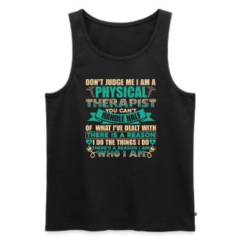 Physical Therapist I'm A Physical Therapist - Men's Premium Organic Tank Top - black - Front - AI Model Male 178 light (178cm)