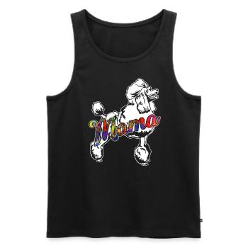 Poodle Poodle Mama - Men's Premium Organic Tank Top - black - Front - Michal (187cm)