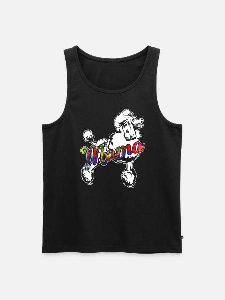 Poodle Poodle Mama - Men's Premium Organic Tank Top - black