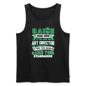Art Director You Love An Art Director - Men's Premium Organic Tank Top - black - Front - Michal (187cm)
