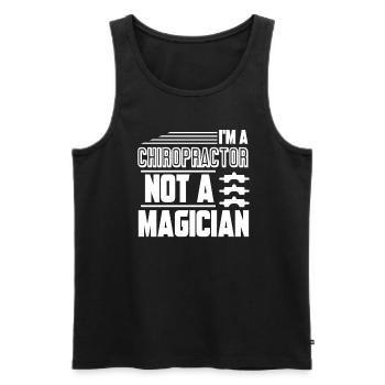 Chiropractor I'm A Chiropractor Not A Magician - Men's Premium Organic Tank Top - black - Front - Michal (187cm)