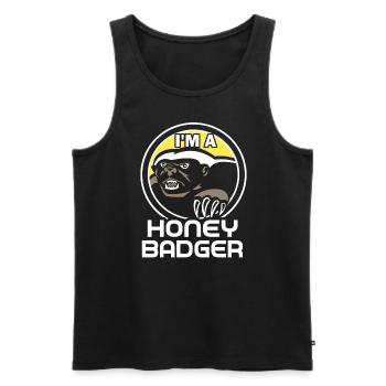 Honey Badger I Am A Honey Badger - Men's Premium Organic Tank Top - black - Front - Michal (187cm)