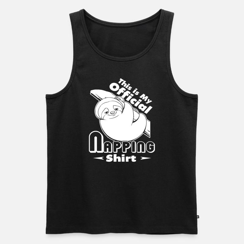 Sloth Sloth Official Napping - Men's Premium Organic Tank Top - black