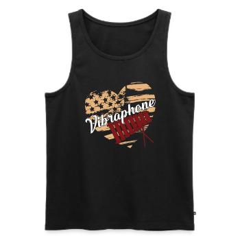 Vibraphone Vibraphone Flag - Men's Premium Organic Tank Top - black - Front - Michal (187cm)