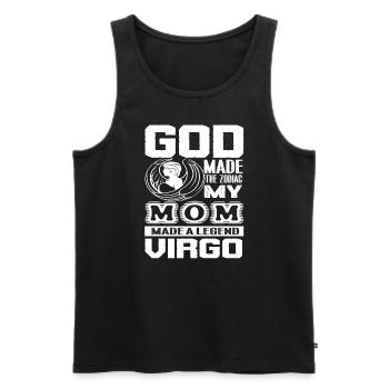 Virgo My Mom Made A Legend I'm A Virgo - Men's Premium Organic Tank Top - black - Front - Michal (187cm)