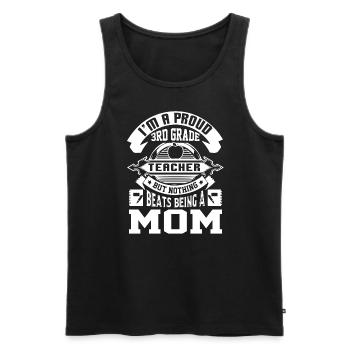 3rd Grade Teacher Proud 3rd Grade Teacher - Men's Premium Organic Tank Top - black - Front - AI Model Male 178 light (178cm)