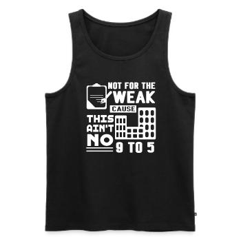 Real Estate Real Estate Agent Not For The Weak - Men's Premium Organic Tank Top - black - Front - Michal (187cm)